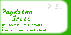 magdolna steil business card